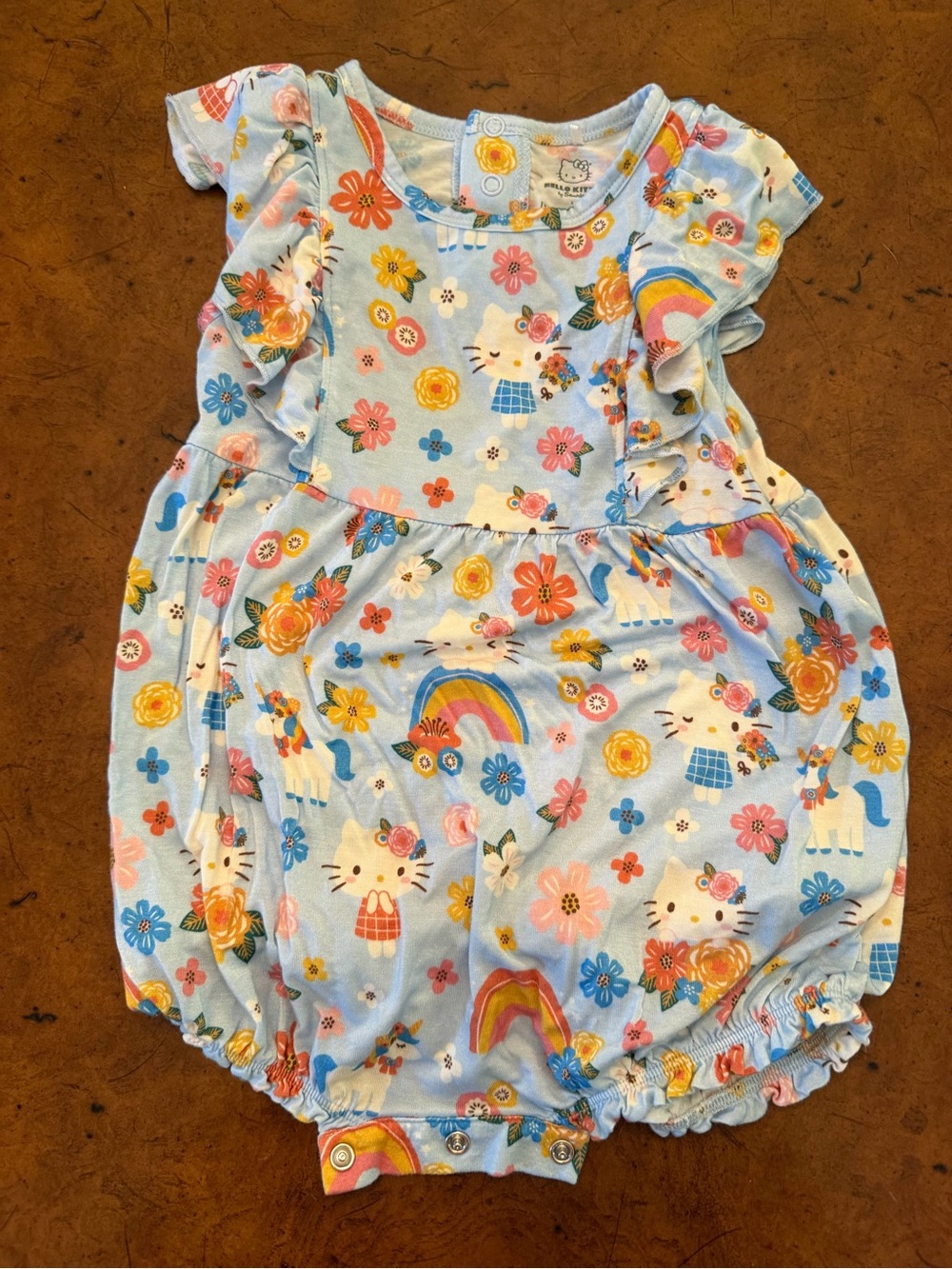 Posh peanut hello kitty spring time bubble romper 2t